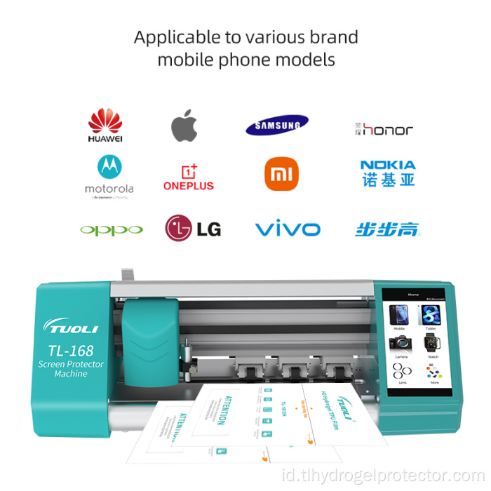 Penjualan panas mesin pemotong pelindung hidrogel TPU pintar